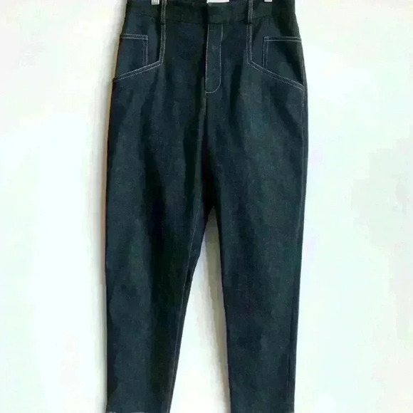 COLOVOS IKRAM High Waisted Dark Jeans. - Picture 1 of 9